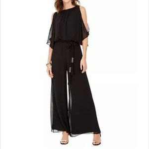 Black Chiffon Jumpsuit
